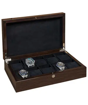Box Beco Walnut 309387 pro 10 hodinek, Verze: hnědá4 
