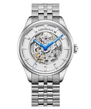 Aerowatch Les Grandes Classiques Automatic Skeleton A 60996 AA02 SQ M, Verze: stříbrná 