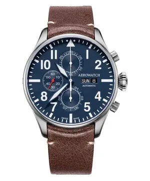 Aerowatch Les Grandes Classiques Pilote Chronograph A 61989 AA05, Verze: modrá 