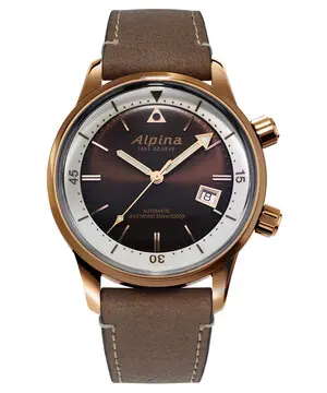Alpina Seastrong AL-525BRC4H4 Diver Heritage, Verze: hnědá 