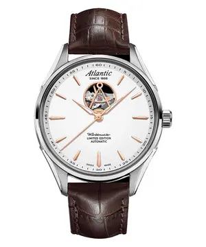 Atlantic Worldmaster Open Heart 52780.41.21R Limited Edition, Verze: hnědá 