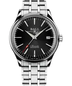 Ball Trainmaster Manufacture 80 Hours NM3280D-S1CJ-BK, Verze: černá 