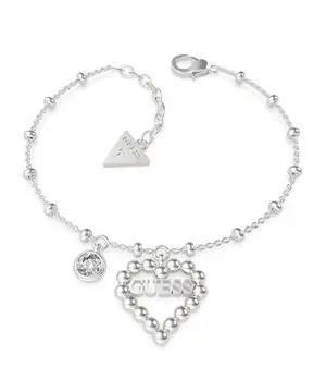 Guess Heart Romance náramek UBB70089-S, Verze: stříbrná 