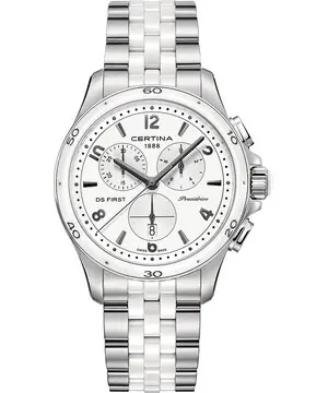 Certina DS First Lady Ceramic Chrono C030.217.11.017.00, Verze: bílá 