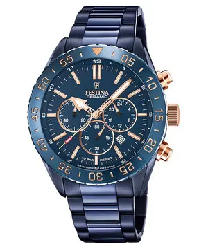 Festina Ceramic Chrono F20576/1, Verze: modrá 