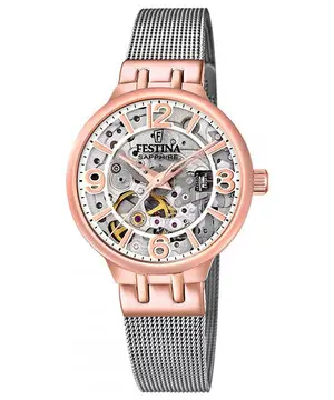 Festina Automatic Skeleton Ladies F20581/1, Verze: stříbrná2 