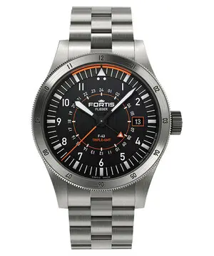 Fortis Flieger F-43 Triple-GMT F4260000, Verze: černá 