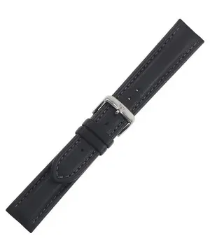 Řemínek Di-Modell Gaucho Chrono černý, Šířka řemínku: 20, Šířka u spony: 18, Délka řemínku: L - 120/80 