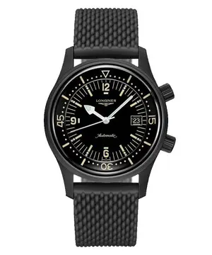 Longines Legend Diver Watch L3.774.2.50.9, Verze: černá 