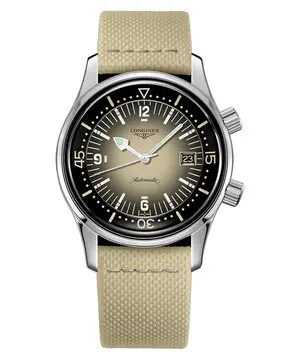Longines Legend Diver Watch L3.774.4.30.2, Verze: béžová, krémová 