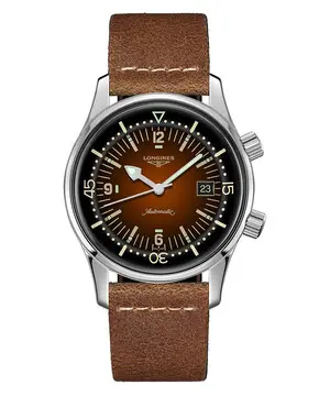 Longines Legend Diver Watch L3.774.4.60.2, Verze: hnědá 