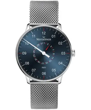 MeisterSinger Neo Plus Pointer Date NED417, Verze: modrá 