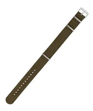 Řemínek Certina DS+ C852022809 20 mm, Verze: zelená, Šířka řemínku: 20 mm, Šířka u spony: 20 mm 