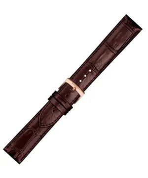Řemínek Tissot T852.043.014, Verze: hnědá2, Šířka řemínku: 20 mm, Šířka u spony: 18 mm 