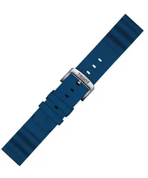 Řemínek Tissot T852.047.175, Verze: modrá, Šířka řemínku: 22 mm, Šířka u spony: 22 mm 