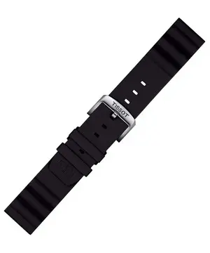 Řemínek Tissot T852.047.179, Verze: černá, Šířka řemínku: 22 mm, Šířka u spony: 22 mm 