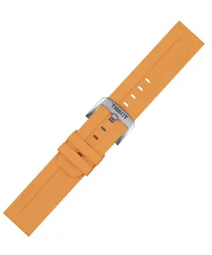 Řemínek Tissot T852.047.918, Verze: oranžová, Šířka řemínku: 22 mm, Šířka u spony: 22 mm 