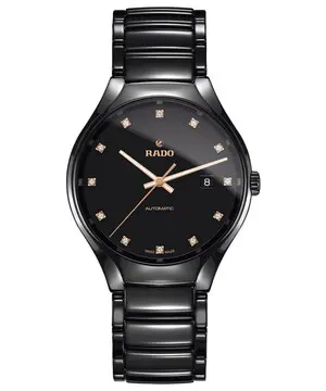 Rado True Automatic Diamonds R27056732, Verze: černá 