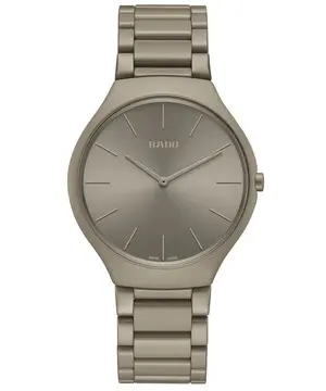 Rado True Thinline Les Couleurs™ Le Corbusier R27098682, Verze: hnědá 