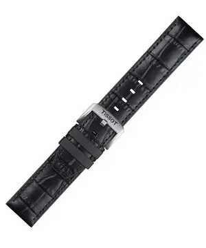 Řemínek Tissot T852.046.761, Verze: černá, Šířka řemínku: 22 mm, Šířka u spony: 22 mm 