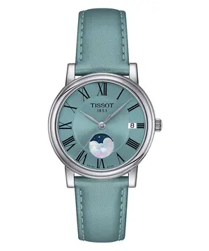 Tissot Carson Premium Lady Moonphase T122.223.16.353.00, Verze: zelená 