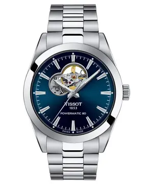 Tissot Gentleman Powermatic 80 Open Heart T127.407.11.041.01, Verze: modrá 