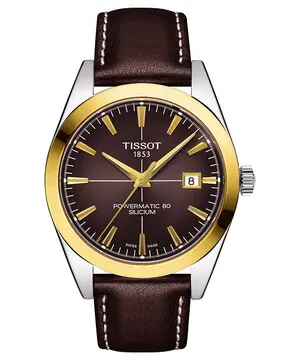 Tissot Gentleman Powermatic 80 Silicium T927.407.46.291.01, Verze: hnědá 