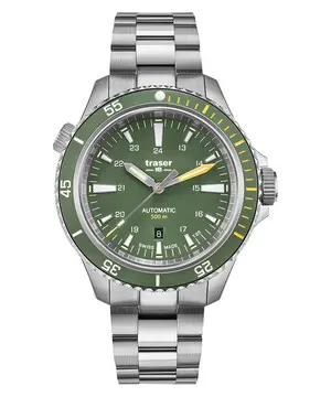 Traser P67 Diver Automatic Green T25 SET 110325, Verze: ocelová 