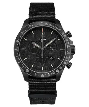 Traser P67 Officer Pro Chronograph Black 109465, Verze: černá 