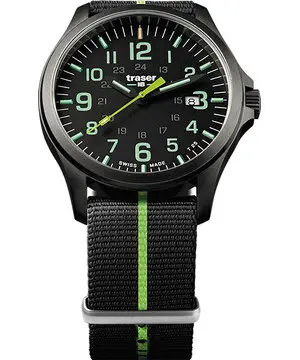 Traser P67 Officer Pro GunMetal Black / Lime 107426 