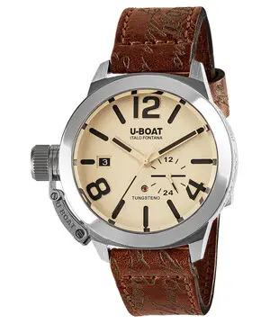 U-BOAT Classico 42 Tungsteno Beige 8892, Verze: béžová, krémová 