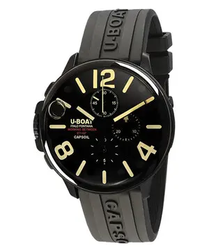 U-BOAT Capsoil Chrono 45 mm DLC 8109, Verze: černá3 