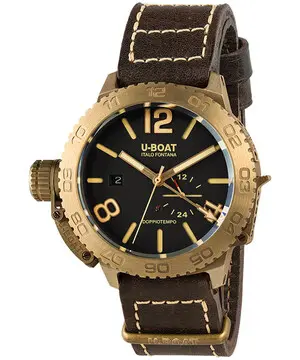 U-BOAT Doppiotempo Bronze 9008, Verze: hnědá 