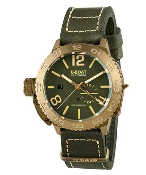 U-BOAT Doppiotempo 46 Bronze 9088, Verze: zelená 