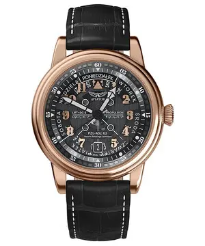 Aviator Douglas Day-Date Meca-41 Polish Edition V.3.36.2.294.4 PL, Verze: růžové zlato 