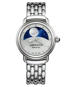 Aerowatch 1942 Night & Day A 44960 AA11 M, Verze: stříbrná 