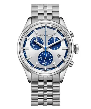 Aerowatch Les Grandes Classiques Chrono A 79990 AA05 M, Verze: stříbrná 