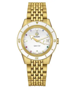 Rado Captain Cook x Marina Hoermanseder Heartbeat R32117708, Verze: žluté zlato 