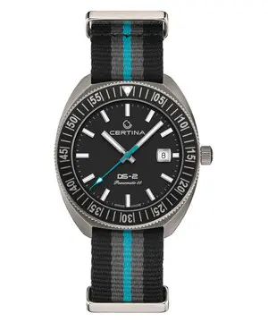 Certina DS-2 Tourning Bezel Sea Turtle Conservancy C024.607.48.051.10, Verze: černá 