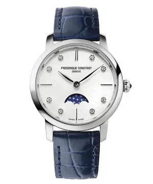 Frederique Constant Slimline Moonphase FC-206MPWD1S6, Verze: modrá2 