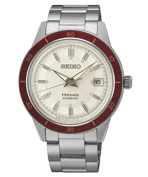 Seiko Presage 60s Style Ruby SRPH93J1, Verze: stříbrná 