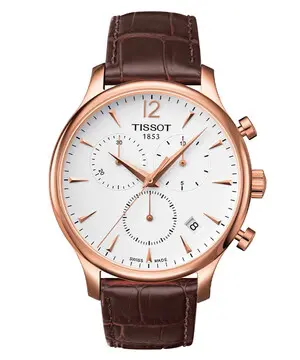 Tissot Tradition Chronograph T063.617.36.037.00, Verze: růžové zlato 
