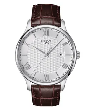 Tissot Tradition T063.610.16.038.00, Verze: hnědá 