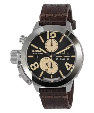 U-BOAT Classico 45 Tungsteno CAS1 9567/A, Verze: černá 
