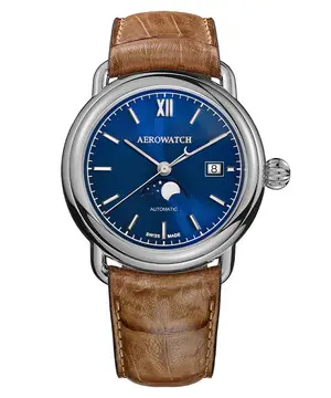 Aerowatch 1942 Moonphase Automatic A 77983 AA06, Verze: hnědá 