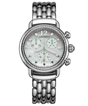 Aerowatch 1942 Chronolady Pastel Green A 81105 AA03 DIA M, Verze: zelená 