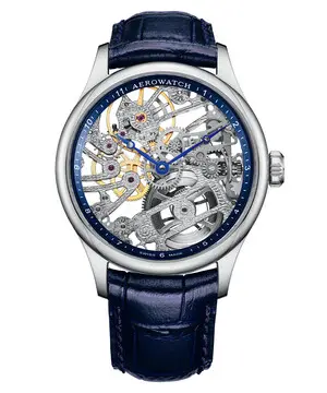 Aerowatch Renaissance Skeleton Classic A 50981 AA03, Verze: modrá2 