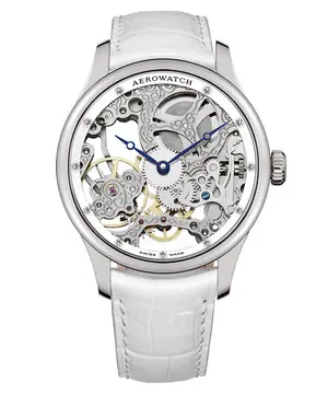 Aerowatch Renaissance Lady Skeleton Classic A 57981 AA23, Verze: bílá 