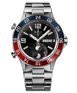 Ball Roadmaster Marine GMT Moon Phase DG3220A-S1CJ-BK, Verze: černá 