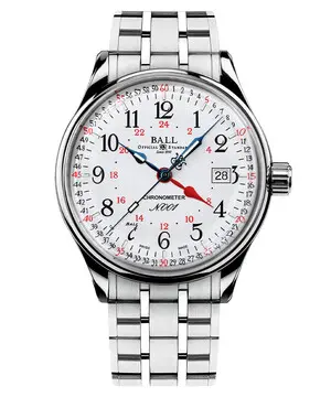 Ball Trainmaster Standard Time GMT NM3888D-S5CJ-WH 